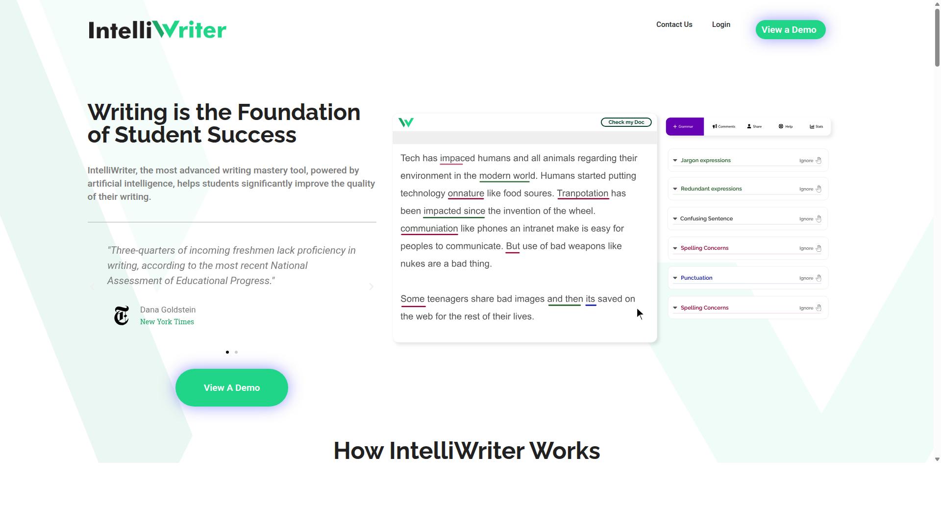 Intelliwriter website