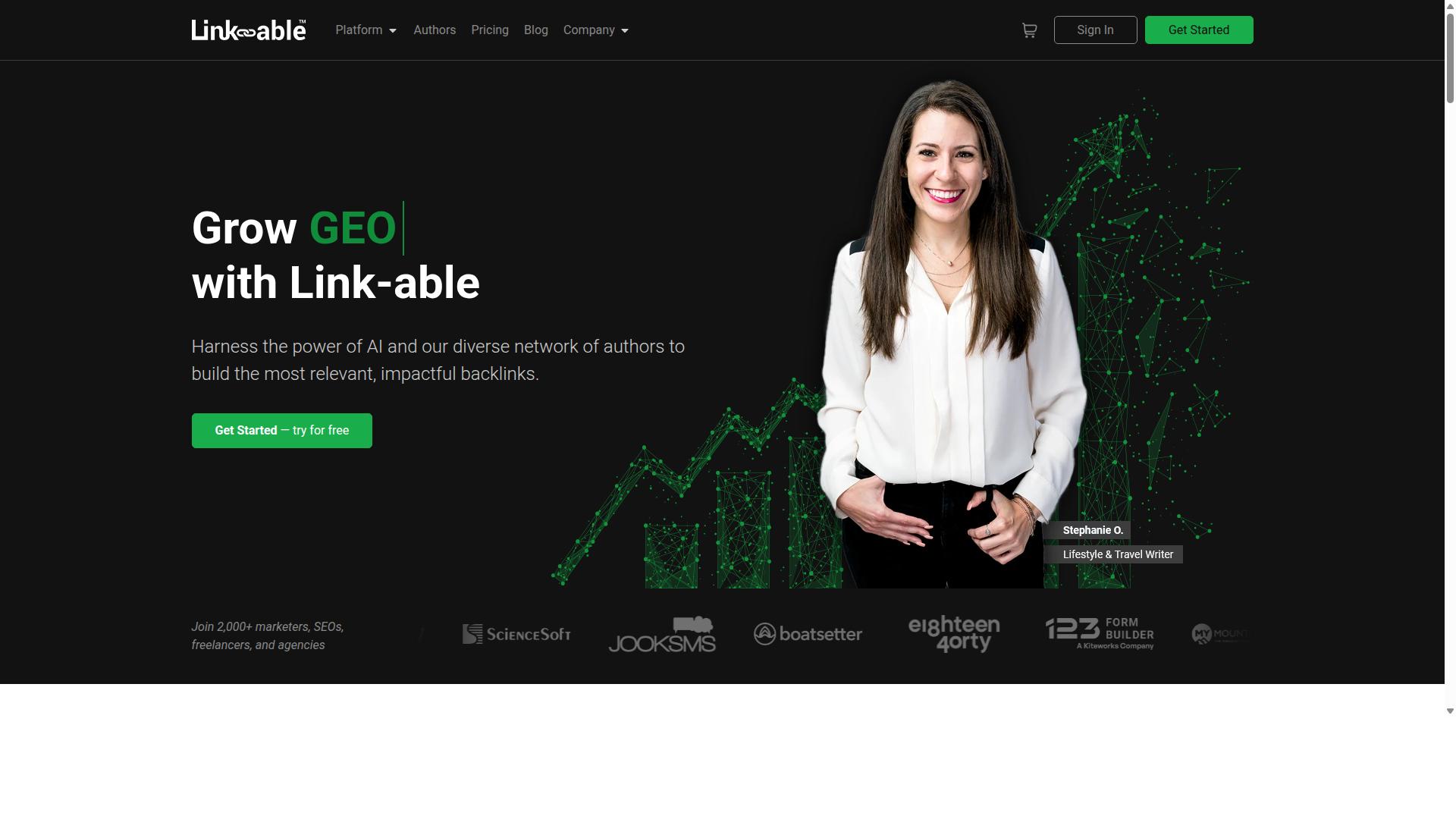 Link-able website