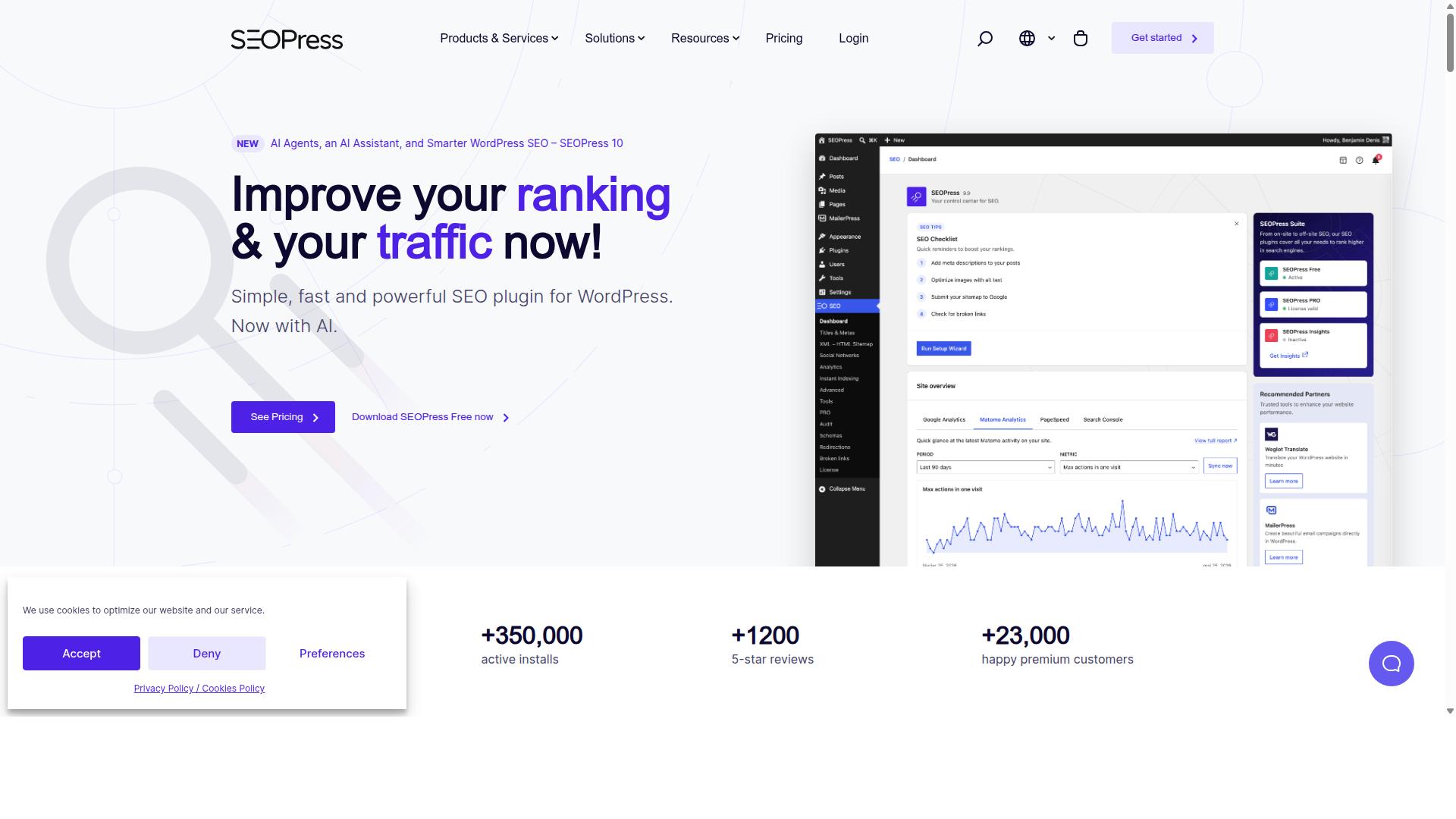 SEOPress website