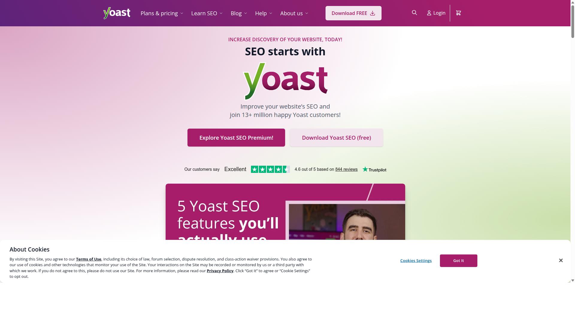Yoast SEO website