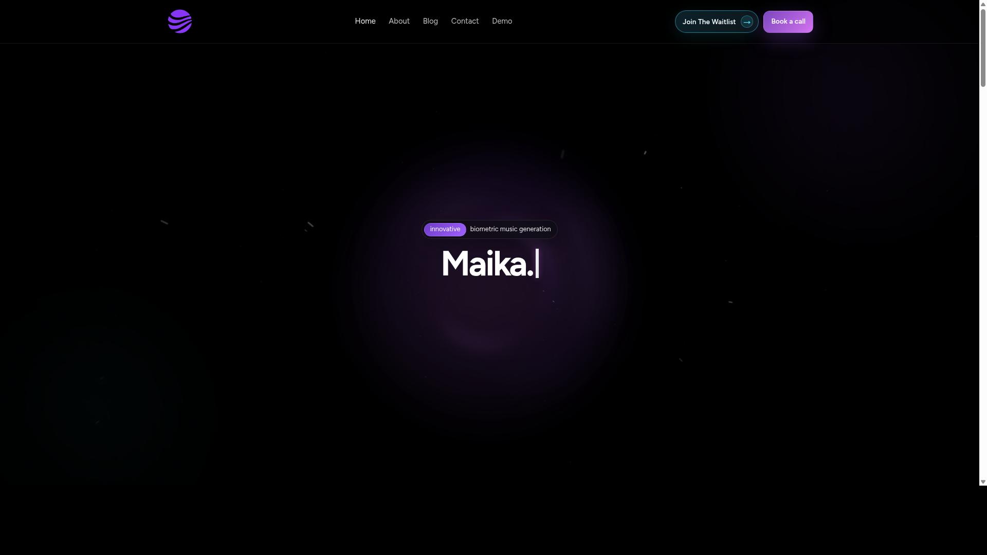 Maika AI website
